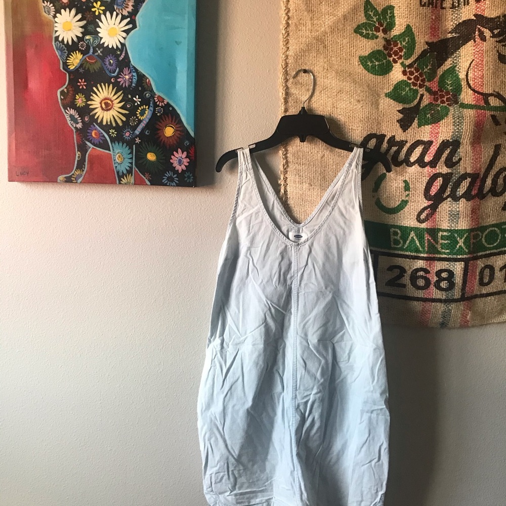 Old navy light denim sleeveless sundress size S